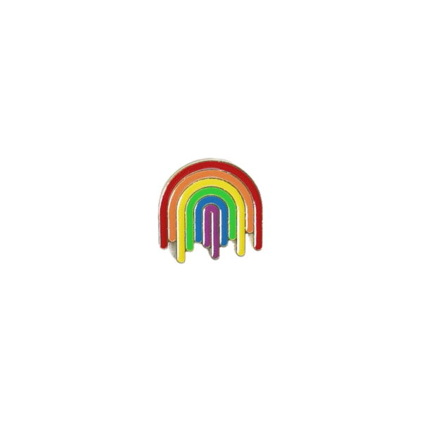 Pin arcoiris derretido