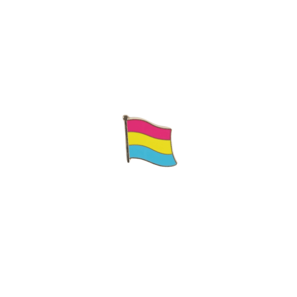 Pin bandera ondulada pansexual