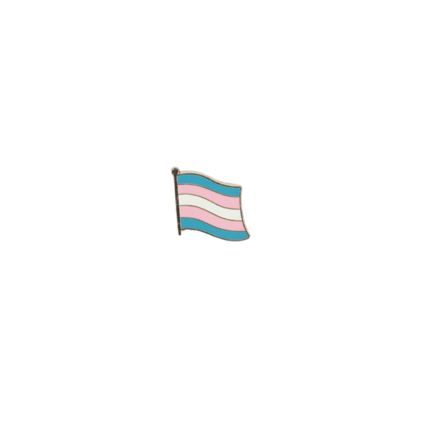 Pin bandera ondulada transexual