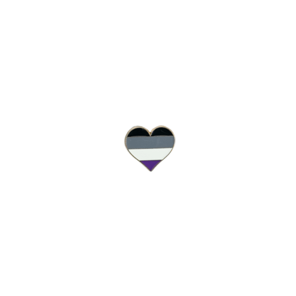 Pin corazón asexual