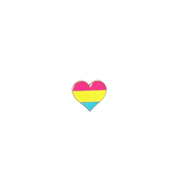 Pin corazón pansexual