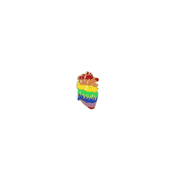 Pin corazón real lgbt