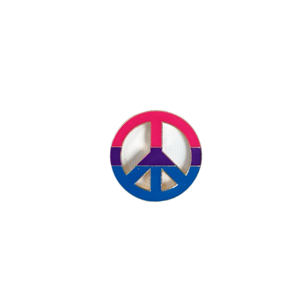 Pin paz y amor bisexual
