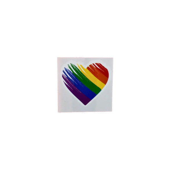 Tatuaje corazón pintado diagonal